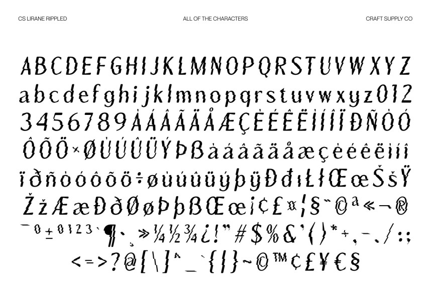 CS Lirane Rippled Font preview image 5