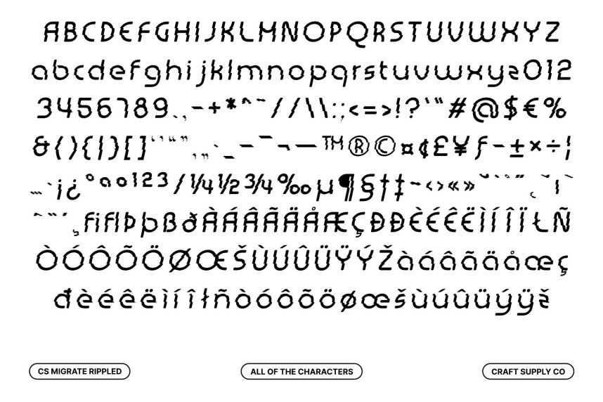 CS Migrate Rippled Font preview image 5