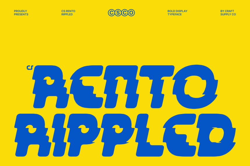 CS Rento Rippled Font