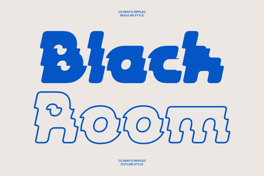 CS Rento Rippled Font preview image 3