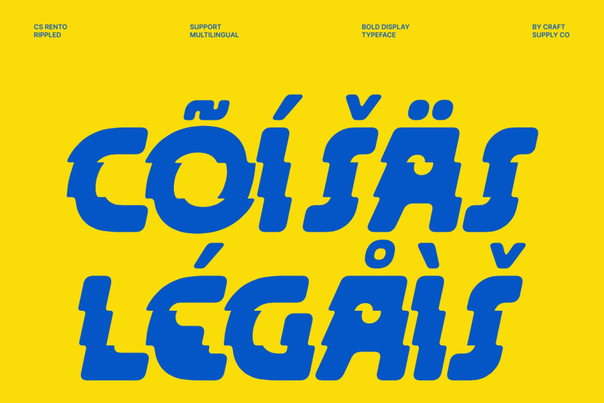 CS Rento Rippled Font preview image 4