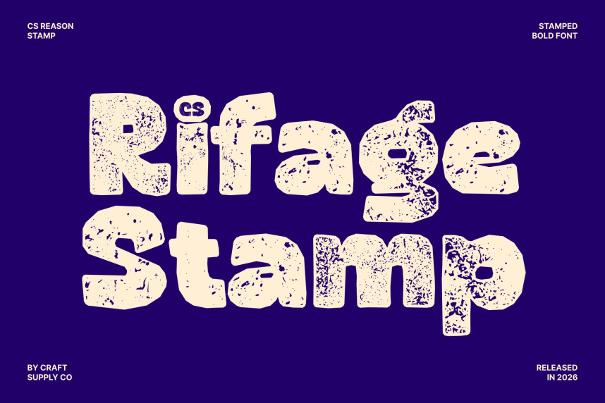 CS Rifage Stamp Font