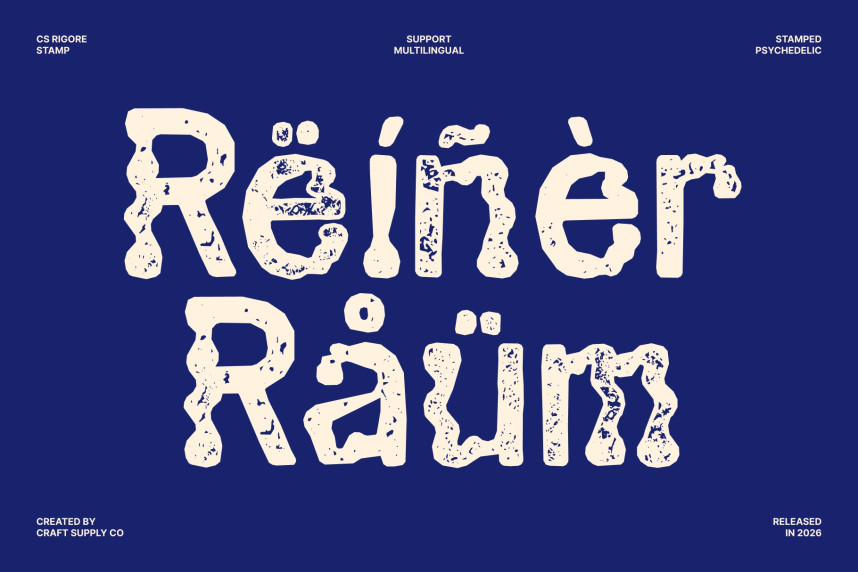CS Rigore Stamp Font preview image 4