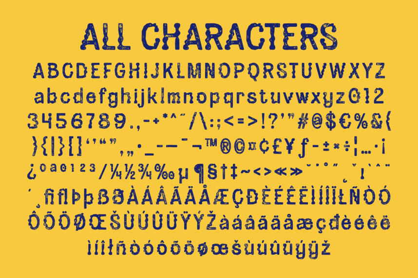 CS Rigore Stamp Font preview image 5