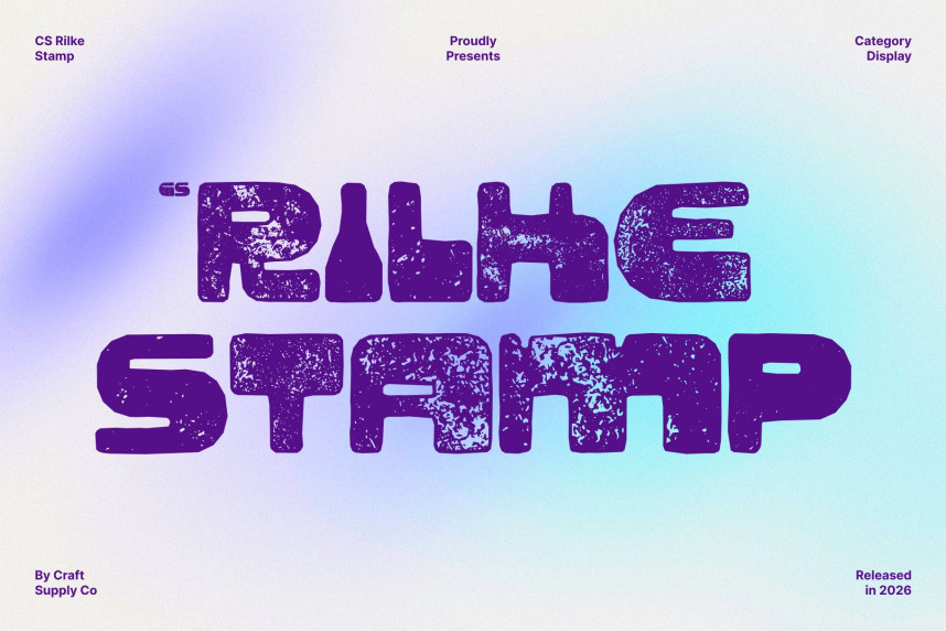 CS Rilke Stamp Font