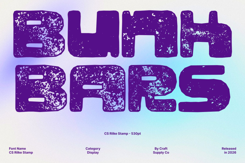 CS Rilke Stamp Font preview image 2