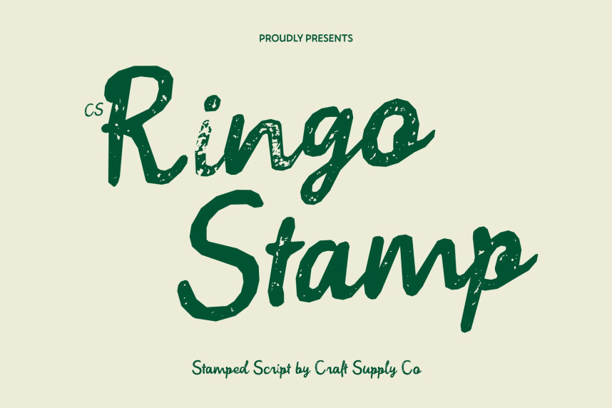 CS Ringo Stamp Font