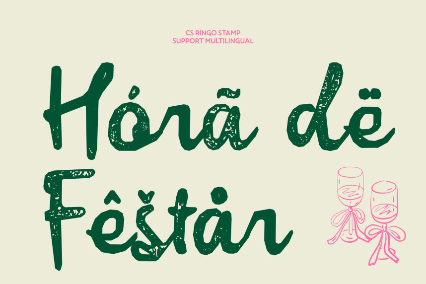 CS Ringo Stamp Font preview image 4