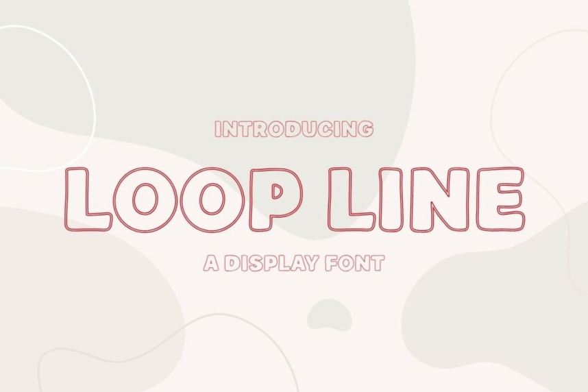 Loop Line Font