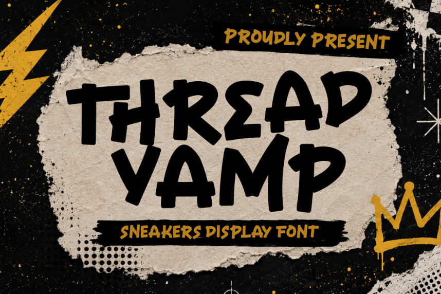 Thread Vamp – Sneakers Display Font