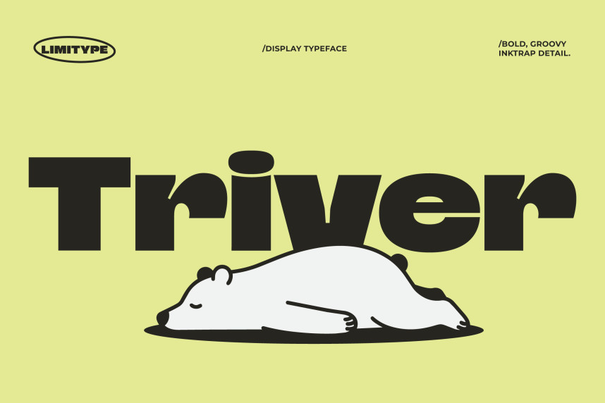 Triver – Bold Inktrap Font