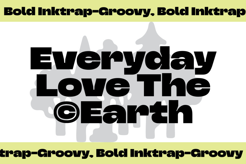 Triver – Bold Inktrap Font preview image 3