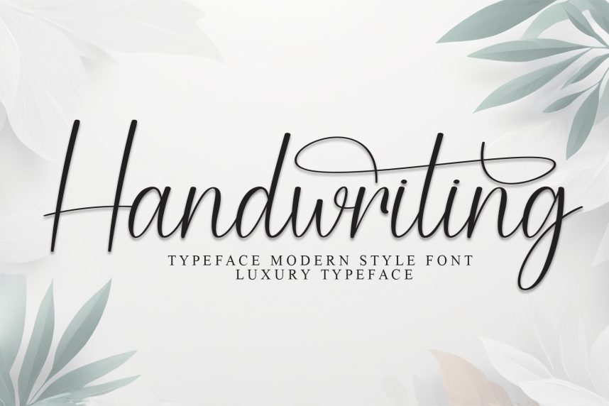 Handwriting Elegant Script Font