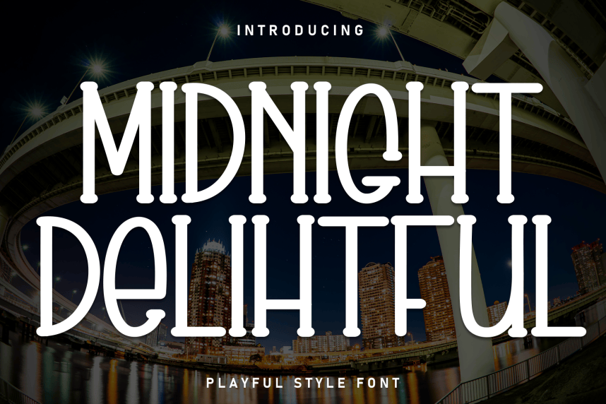 Midnight Delihtful Playful Font