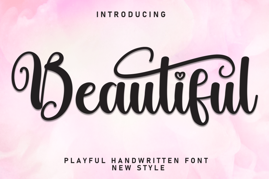 Beautiful Calligraphy Script Font