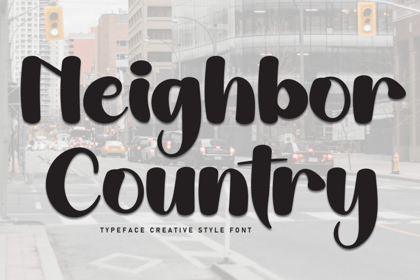 Neighbor Country Script Font
