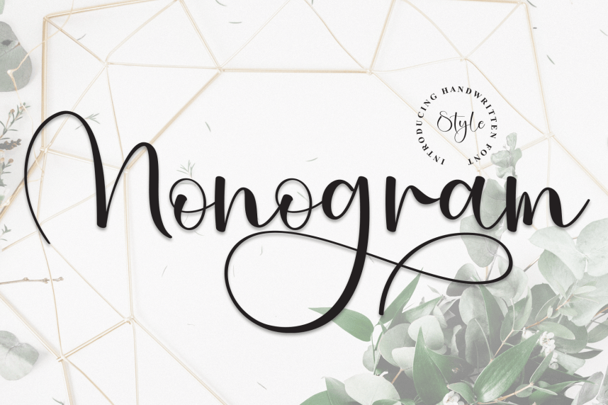 Monogram Calligraphy Font