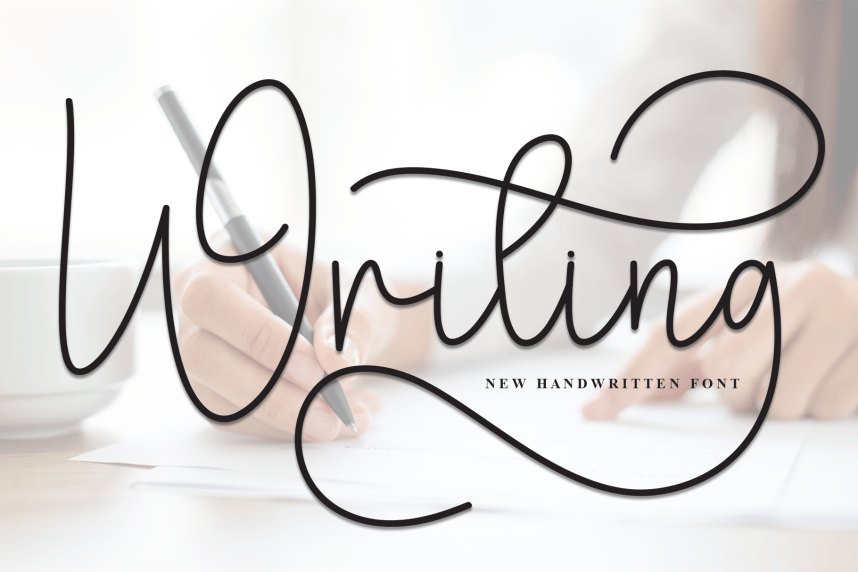 Writing Handwritten Script Font