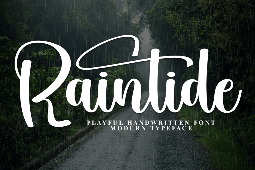 Raintide Playful Font