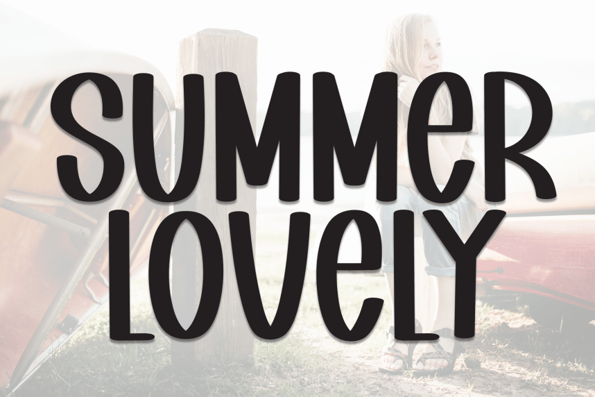 Summer Lovely Playful Font