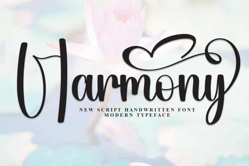 Harmony Calligraphy Script Font