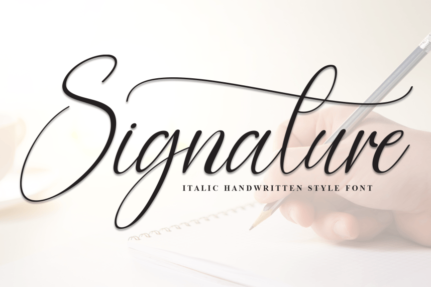 Signature Modern Script Font