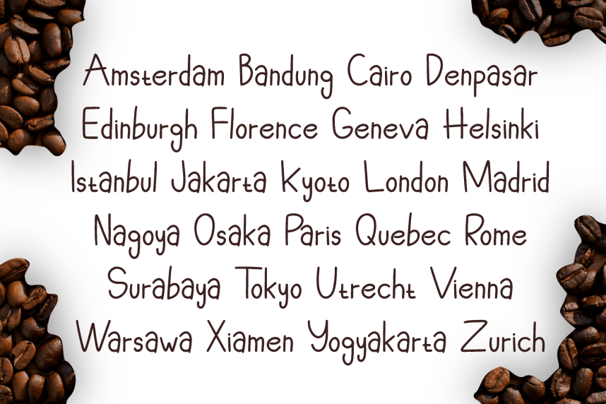 Coffee Shop Line Handwritten Font preview image 2