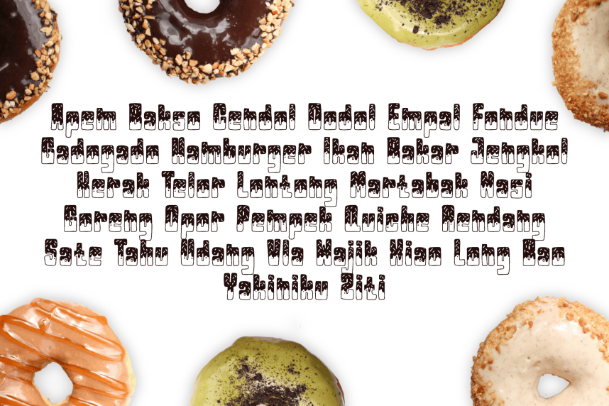 Donut Cookie Font preview image 2