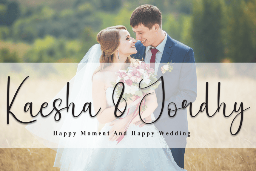 White Calligraphy Script Font preview image 2