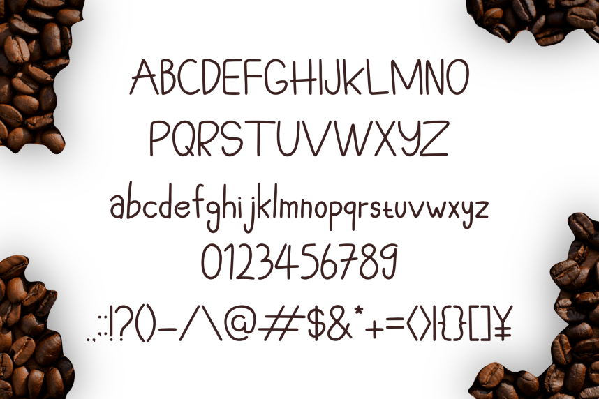 Coffee Shop Line Handwritten Font preview image 3
