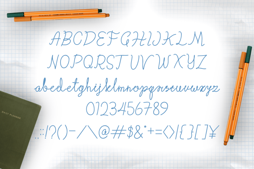 Corolla Line Script Font preview image 3