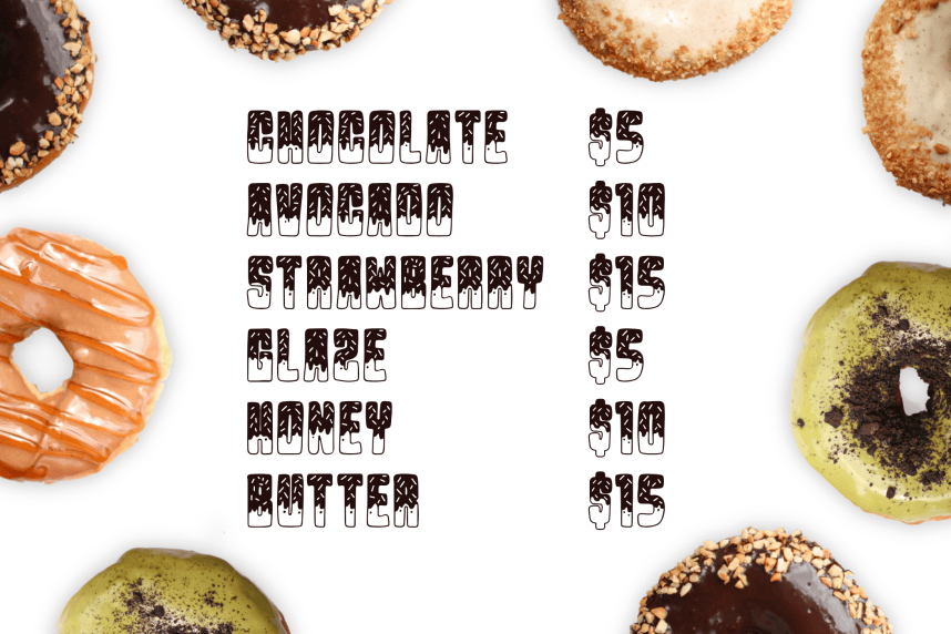 Donut Cookie Font preview image 3
