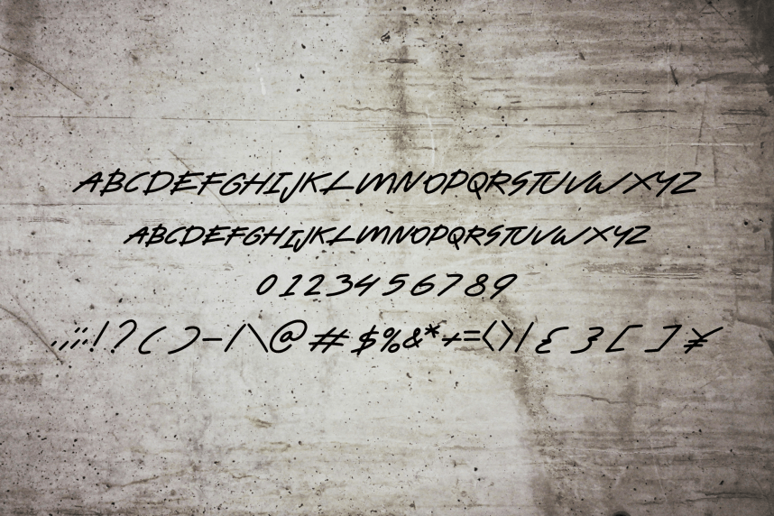 Graffiti LineWall Font preview image 3