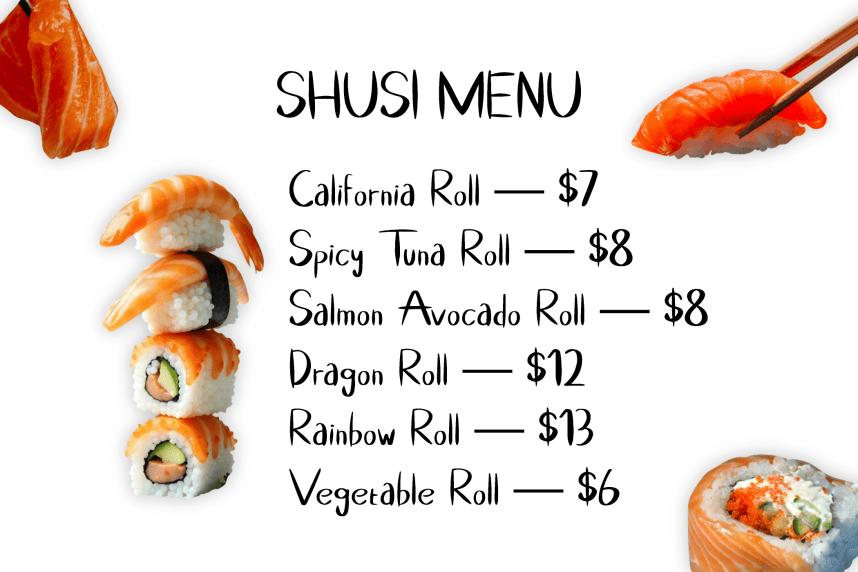 Sushi Menu Handwritten Font preview image 3
