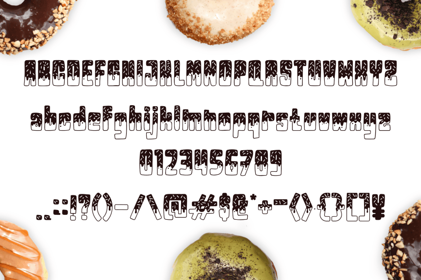 Donut Cookie Font preview image 4