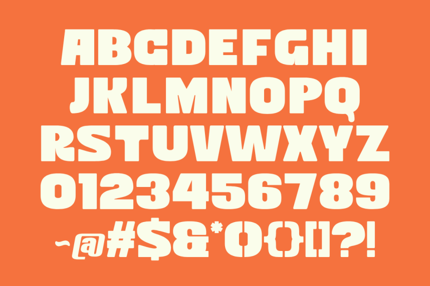Side – Retro Bold Heavy Sans Serif Font preview image 4