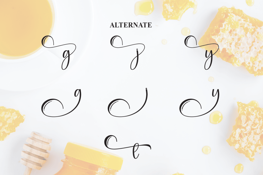 Honey Beauty Calligraphy Font preview image 5
