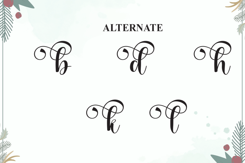 Sophia Calligraphy Script Font preview image 5