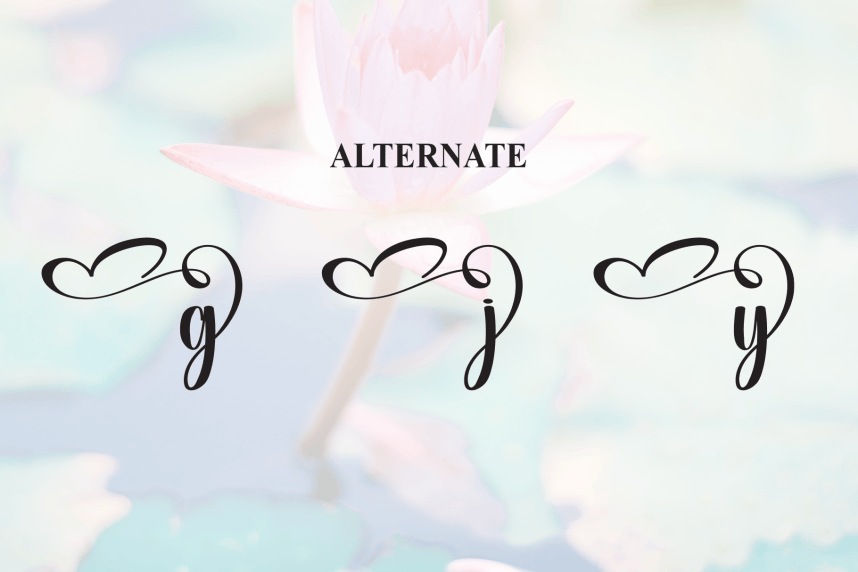 Harmony Calligraphy Script Font preview image 5