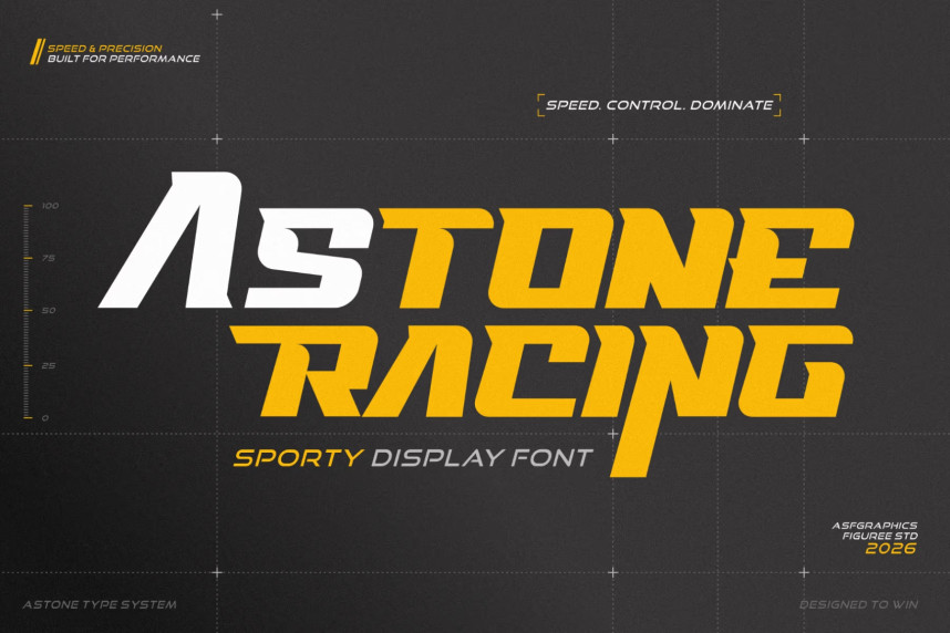 Astone Racing Display Font