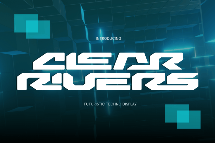Clear Rivers – Futuristic Font