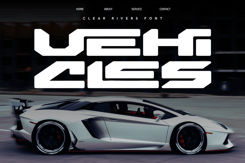 Clear Rivers – Futuristic Font preview image 2