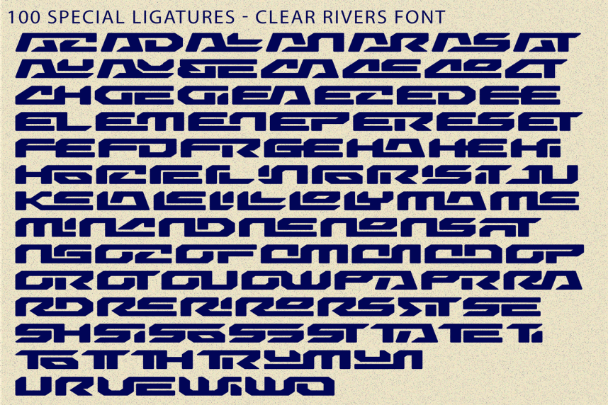 Clear Rivers – Futuristic Font preview image 5