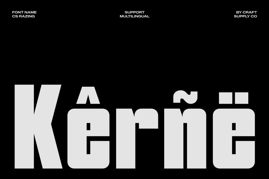 CS Razing Font preview image 4