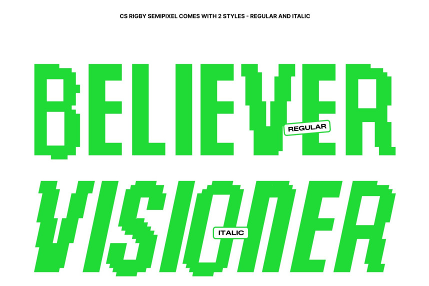 CS Rigby Semipixel Font preview image 2