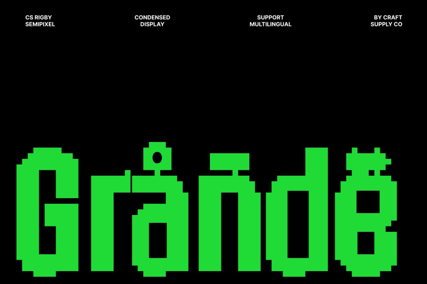 CS Rigby Semipixel Font preview image 4