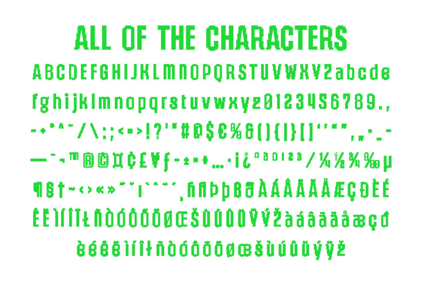 CS Rigby Semipixel Font preview image 5