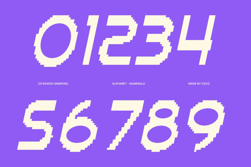 CS Rovigo Semipixel Font preview image 3