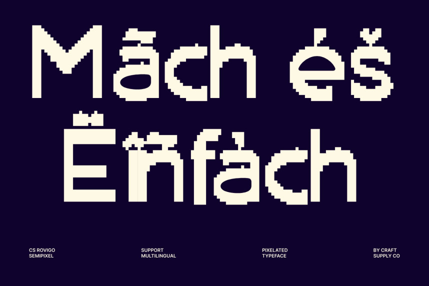 CS Rovigo Semipixel Font preview image 4