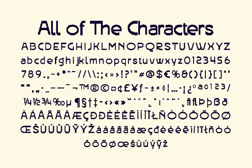 CS Rovigo Semipixel Font preview image 5